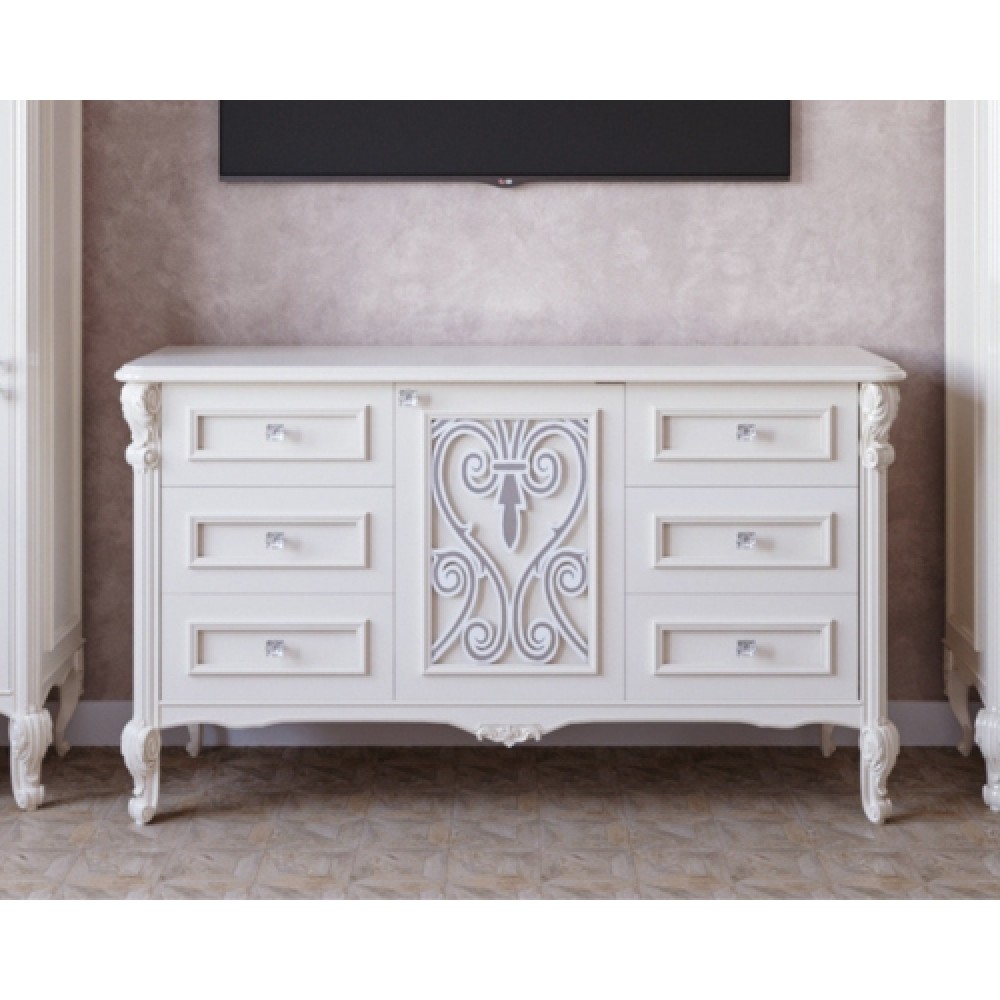 Casa Verdi chest of drawers made of solid ash 130 x 50 x 105 cm